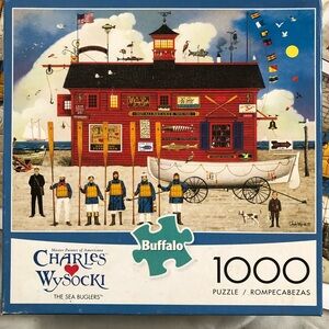 Charles Wysocki “the sea buglers” 1000 piece puzzle complete with poster